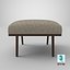contemporary ottoman 3D