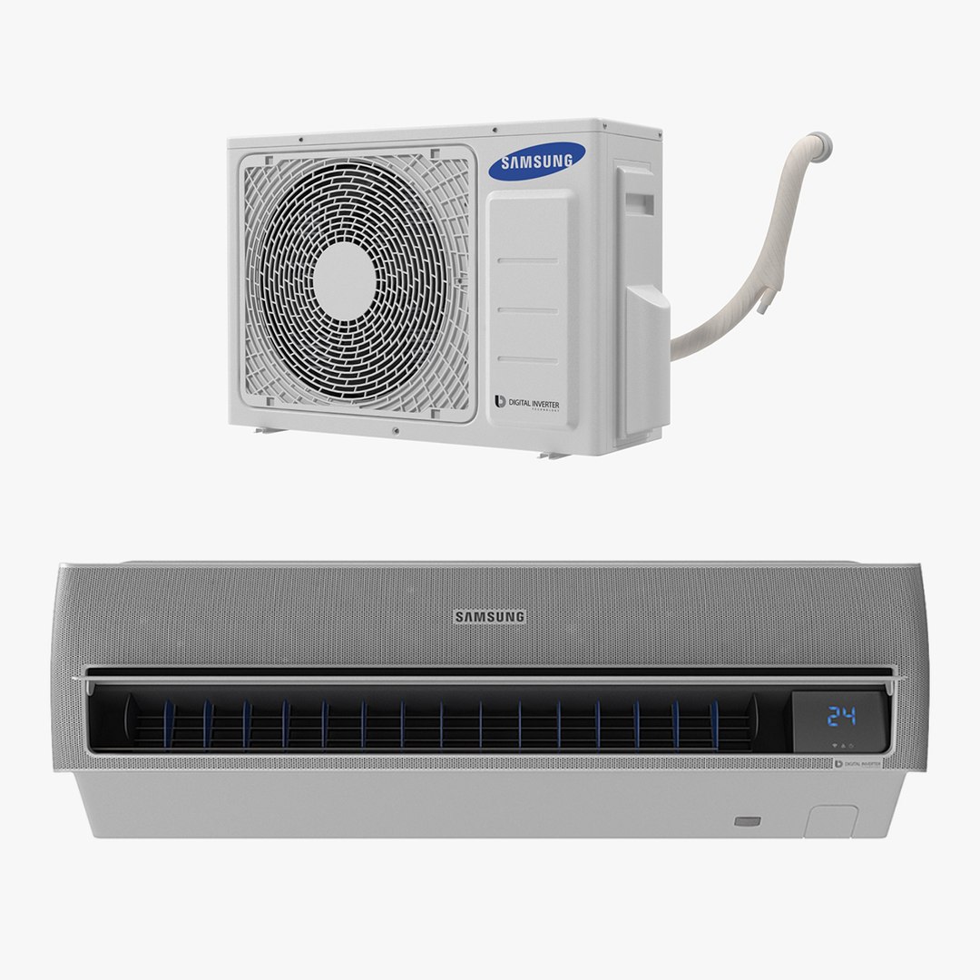Samsung Air Conditioner 3D Models Collection 3D model preview