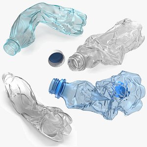 Crushed Empty Plastic Bottles Collection