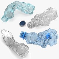 Crushed Empty Plastic Bottles Collection