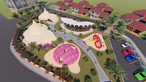 3D model revit children playground