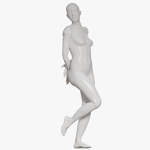 3D model Female mannequin pose 5 PBR