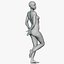 3D model Female mannequin pose 5 PBR
