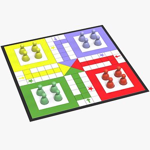 3D model Ludo - Board Game VR / AR / low-poly