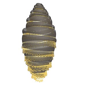 3ds max big chandelier tumble