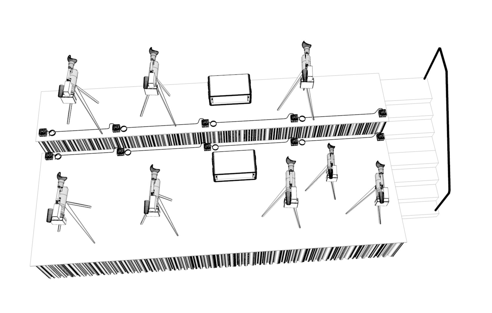 Press Risers 3D Model - TurboSquid 1399330