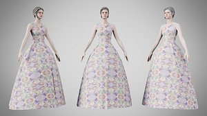 Dress 32 Pastel Organic Flow