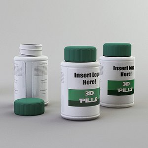 3ds max bathroom medicine bottle