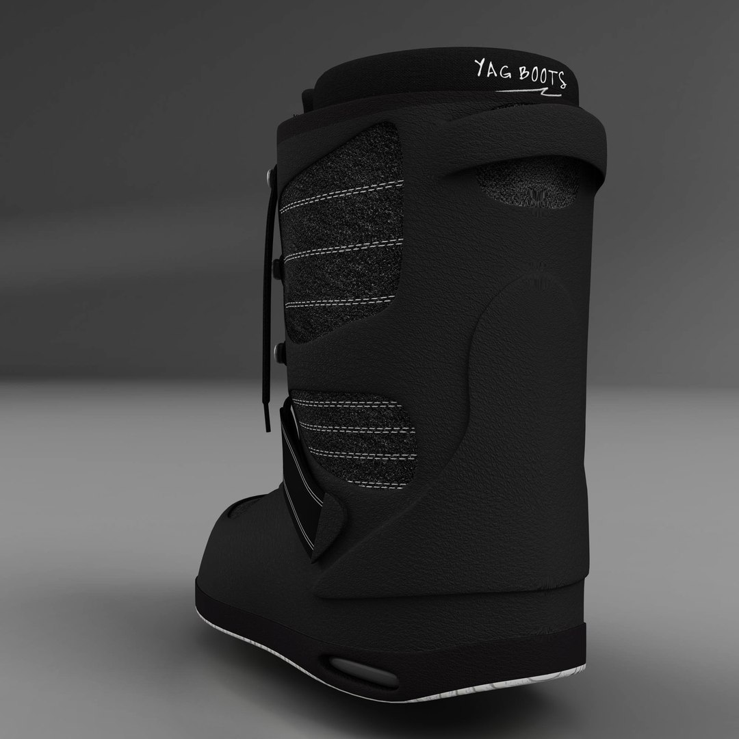 Boots Snow 3d Model