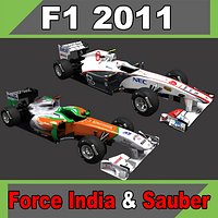 Force India VJM-04 - Sauber C30