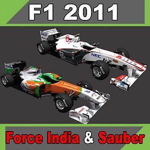 Force India VJM-04 - Sauber C30
