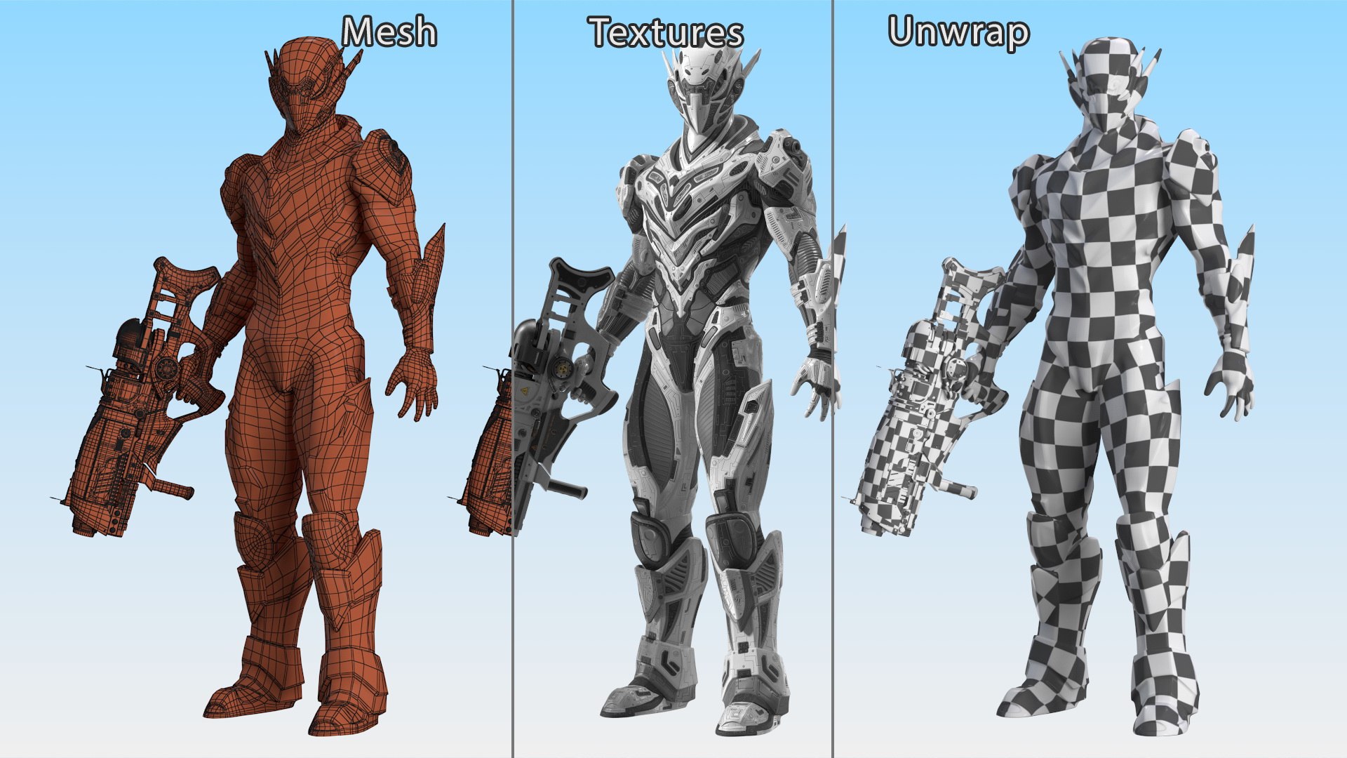 3D Sci-Fi Combat Robot Character with Weapon model https://p.turbosquid.com/ts-thumb/bp/CoqvrN/ZV/scificombatrobotcharacterwithweapon3dmodel015/jpg/1723653945/1920x1080/fit_q87/e54ce24725ca037ab37407adf6373e9f5b79d1dc/scificombatrobotcharacterwithweapon3dmodel015.jpg
