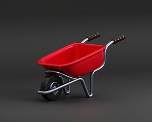 3D Construction Wheelbarrow 3D model model