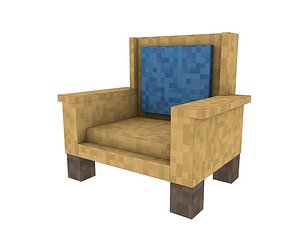 armchair minecraft furniture c4d