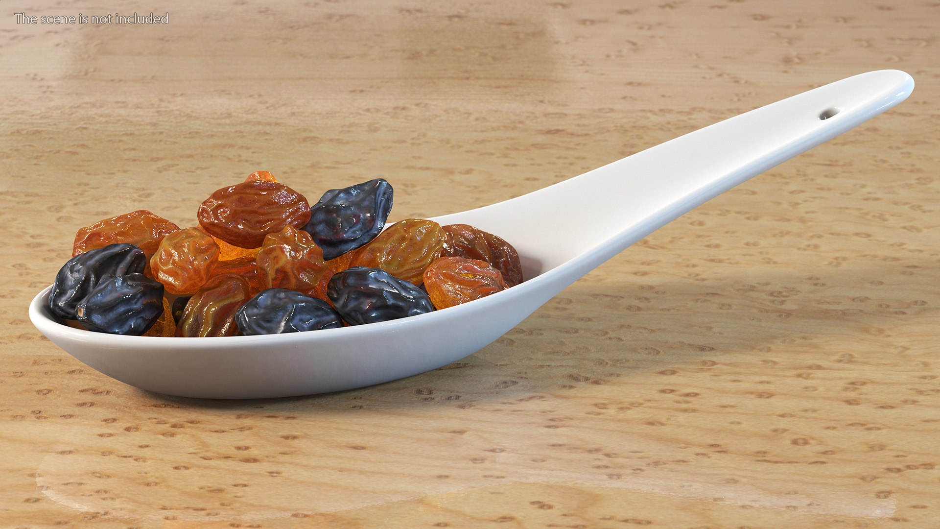 3D Model Spoon With Mixed Raisins - TurboSquid 1782480