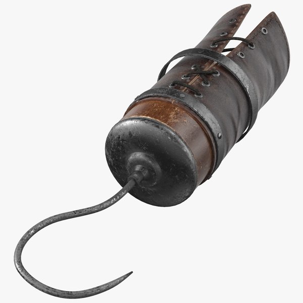 3D Pirate Prosthetic Hook Arm model - TurboSquid 1715324