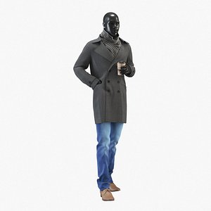 Male Mannequin in Coat