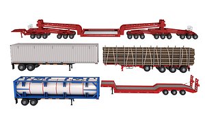 3D Trailers Collection model