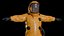 Hazmat Suit Orange - Rigged