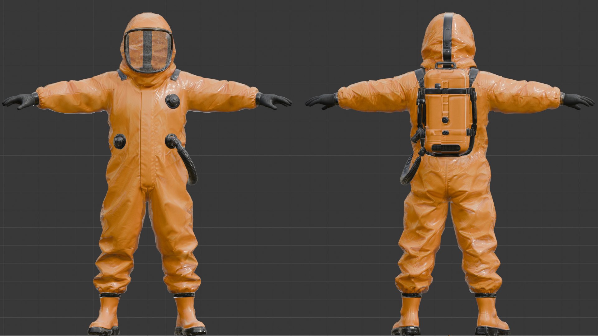 Hazmat Suit Orange - Rigged 3D https://p.turbosquid.com/ts-thumb/bp/W3zXAY/9O/5/png/1793112003/1920x1080/fit_q87/23c8bfafdb593dc806cc007db25a085878fb825b/5.jpg