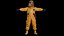 Hazmat Suit Orange - Rigged