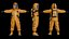 Hazmat Suit Orange - Rigged