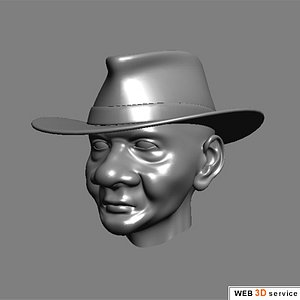old male head 3d model