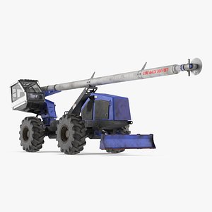 3D Forestry Boom Saw Trimmer with Wheels Yellow Used