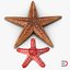 Starfishes 3D Models Collection