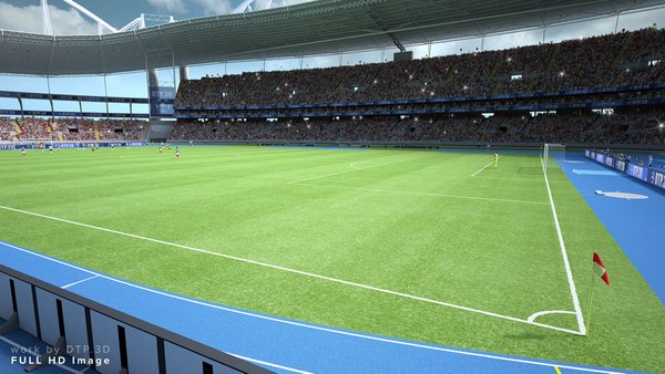 soccer olympic stadium 3d model