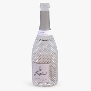 3D model Opened Freixenet Italian Sparkling Wine Rose