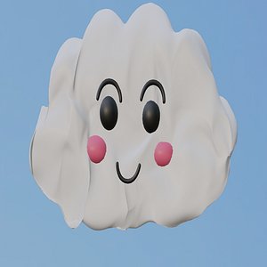 3D Cartoon Cloud model
