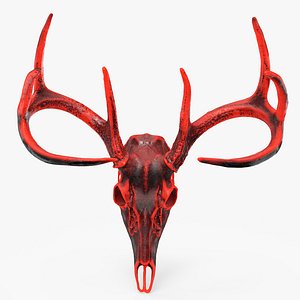 3D Deer Skull Sci-fi Hot model