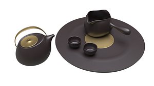 tea set 3D model