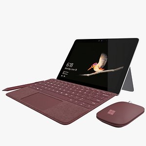 3D microsoft surface keyboard mouse