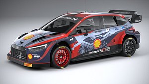Hyundai i20 N WRC Rally1 2022 lowpoly model