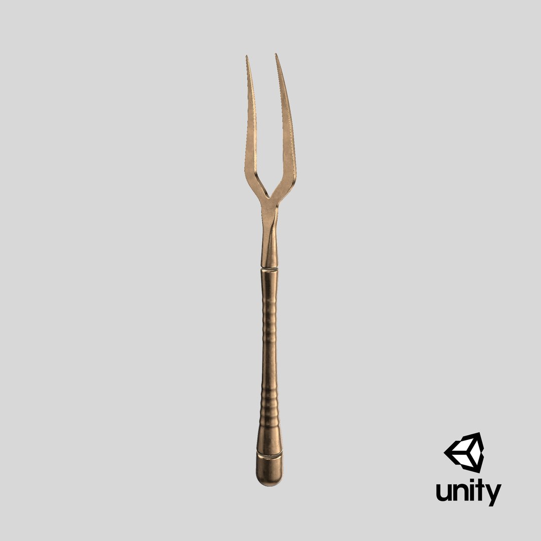 Bronze Fork 3D https://p.turbosquid.com/ts-thumb/bp/uoT8Vl/d6/stemcell_unity_render/png/1746452447/1920x1080/fit_q87/de2bbaa2b1b5bab8c713dd8e66edfc666ffd7a9d/stemcell_unity_render.jpg