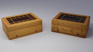 Jewelry Box  - Clean and Dirty wooden box 3D