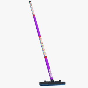 3D model Curling Broom - Purple