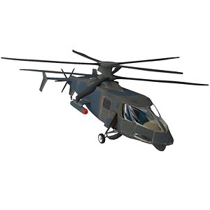 helicopter s 3d model