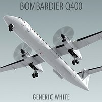 Bombardier Q400 Generic White
