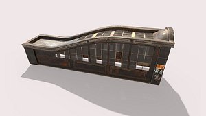 Old Subway Entrance 3D model