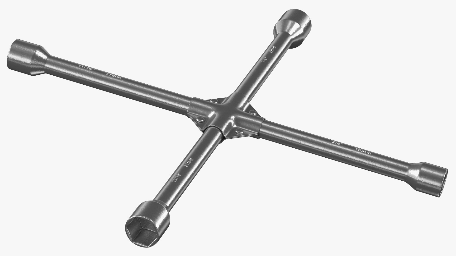 Way Lug Nut Wrench 3D Model TurboSquid 1708600