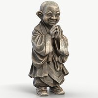 Smiling Monk Statue 1