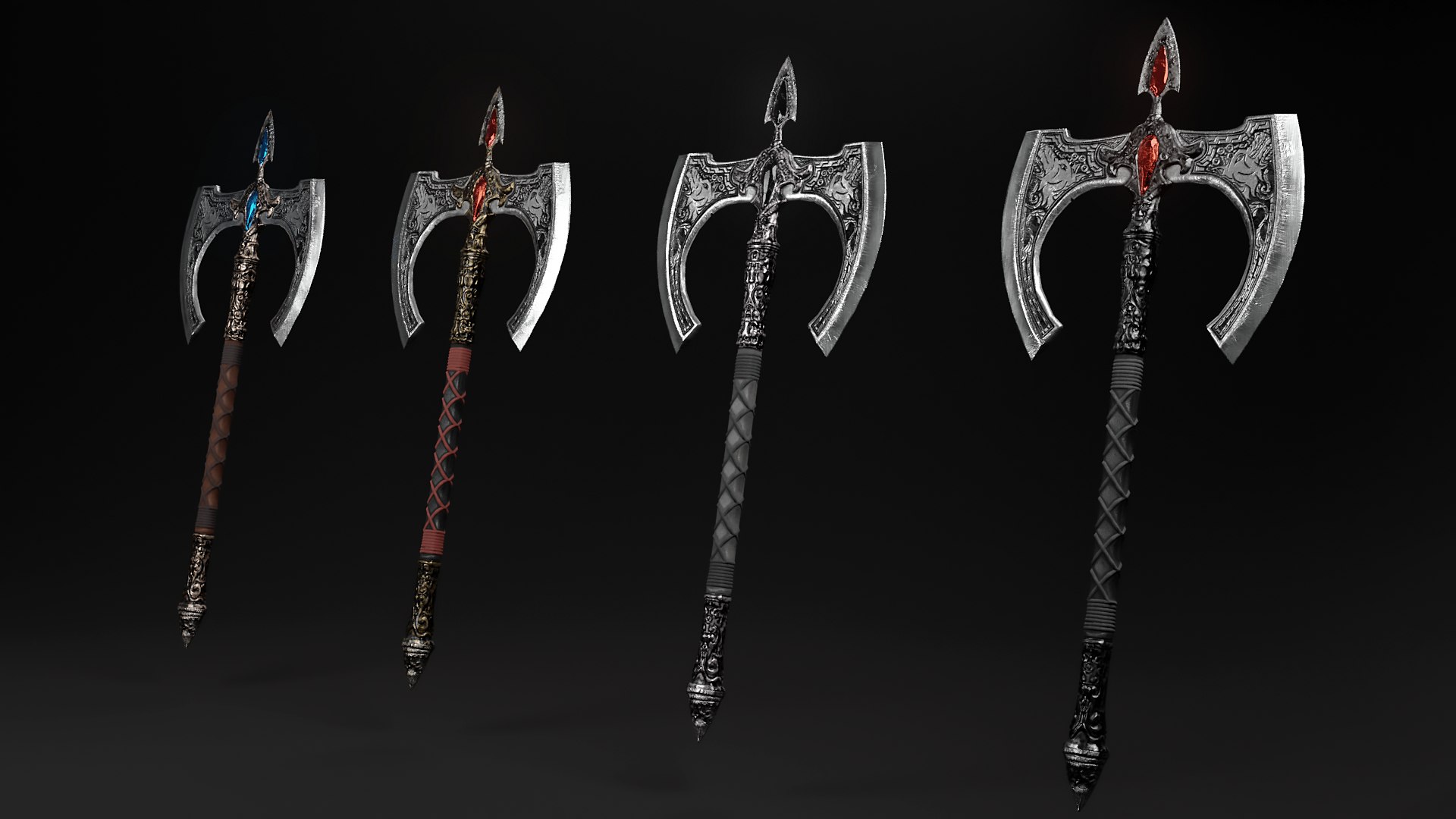 Engraved Battle Axe 3D - TurboSquid 1483236