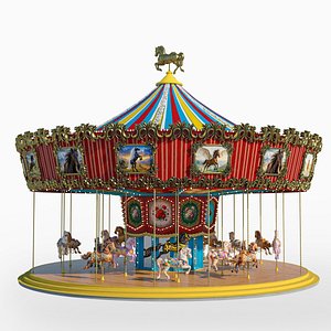 Carousel Animated 3D model