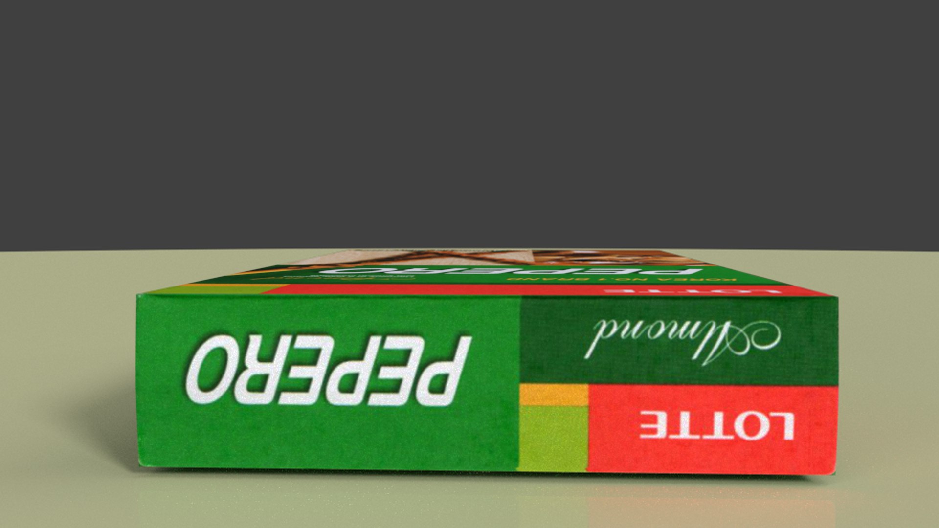 Lotte Pepero Almond 3d Model