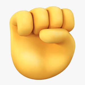 Raised Fist Emoticon 3D model