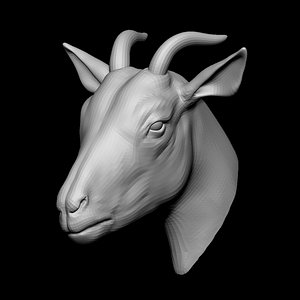 goat head base 3D model