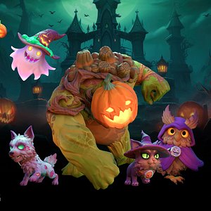 Stylized Halloween Pack 3D model